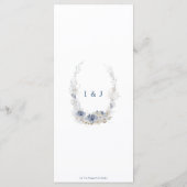 ボホシックビーチデスティネーションハンプトン結婚ズ メニュー (裏面)