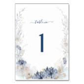 ボホシックビーチリゾートデスティネーションウェディング テーブルナンバー (正面)