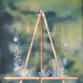 ボホシックビーチ結婚沿岸の座席表 アクリルサイン (ニュートラル)