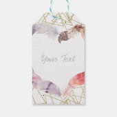 ボホシックフェザーハートグラムカスタムパーティーフェイト ギフトタグ (裏面)