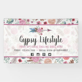 ボホシックフェザ素朴ーアローウォーターカラーボヘミアン 横断幕