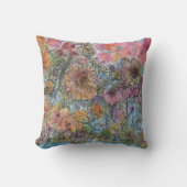 ボホシックフラワーガーデンウォーターカラー絵画ズ クッション (正面)