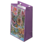 ボホシックフラワーガーデンウォーターカラー絵画ズ スモールペーパーバッグ (裏面アングル)