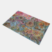 ボホシックフラワーガーデンウォーターカラー絵画ズ ドアマット (アングル)