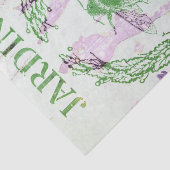 ボホシックフランスのなカントリーラベンダーヴィンテージ 薄葉紙 (詳細)