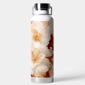 ボホシックフローラウォーターカラー芸術的 ウォーターボトル (背面)