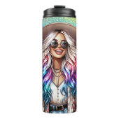 ボホシックフローラコーヒーディライト タンブラー (正面)