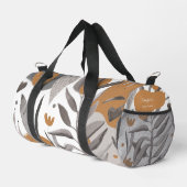 ボホシックフローラザネーム引用文 ダッフルバッグ (右コーナー)