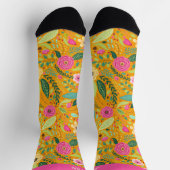 ボホシックフローラパーソナライズされたソックス ソックス (上部)