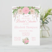 ボホシックフローラブライダルシャワー招待 招待状 (スタンド正面)