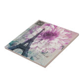 ボホシックフローラヴィンテージパリエッフェルタワー タイル (側面)