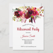 ボホシックフローラ退職パーティの招待状 招待状 (正面)
