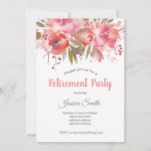 ボホシックフローラ退職パーティの招待状 招待状 (正面)