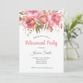 ボホシックフローラ退職パーティの招待状 招待状 (スタンド正面)