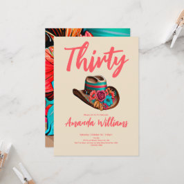 ボホシックフローラ30th Birthday 招待状