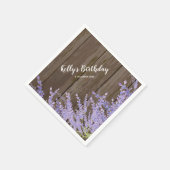 ボホシックフローラ，ラベンダー，カクテル紙ナプキンス スタンダードカクテルナプキン (角)