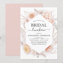 ボホシックブライダルシャワールンチョンダスティピンクデザート