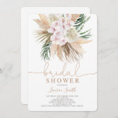 ボホシックブライダルシャワー 招待状 (正面/裏面)