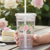 ボホシックブライダルパーティ アクリルタンブラー