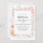 ボホシックブライダルルンチョンダスティピンクデザート 招待状 (正面)