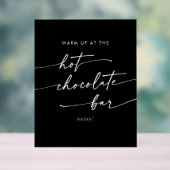 ボホシックブラック結婚ズホットチョコレートバー アクリルサイン (ニュートラル)