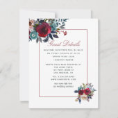 ボホシックブルゴーニュ&ネイビーオータム秋の結婚式 (正面)