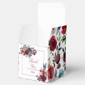 ボホシックブルゴーニュ&ネイビーオータム秋の結婚式 フェイバーボックス (オープン)