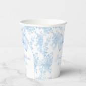 ボホシックブルーボウフローラベビーシャワー紙カップ 紙コップ (右)