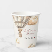 ボホシックベアーエアバルーンベビーシャワー紙カップ 紙コップ (正面)