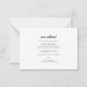 ボホシックベッドルームゲストルーム移動している ノートカード (裏面)