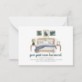 ボホシックベッドルームゲストルーム移動している ノートカード (正面)