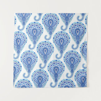 ボホシックペイズリーシームレスオリエンタル タペストリー