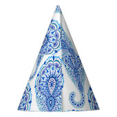 ボホシックペイズリーシームレスオリエンタル パーティーハット (裏面)