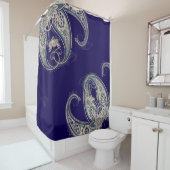 ボホシックペイズリーシームレスパターン シャワーカーテン (インサイチュ)