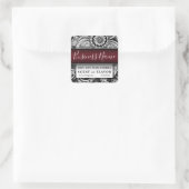 ボホシックホームメイドフードベーカリーキッチンキャンドル スクエアシール (バッグ)