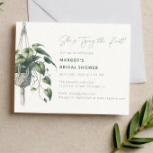 ボホシックボタニカルタイザノットブライダルシャワーエコ 招待状
