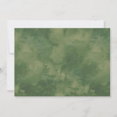 ボホシックボタニカル金ゴールド幾何学結婚ズ 招待状 (裏面)