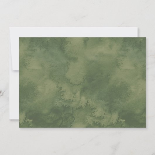 ボホシックボタニカル金ゴールド幾何学結婚ズ 招待状 (裏面)