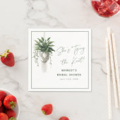 ボホシックボタニカル「タイザノット」ブライダルシャワー スタンダードカクテルナプキン (インサイチュ)