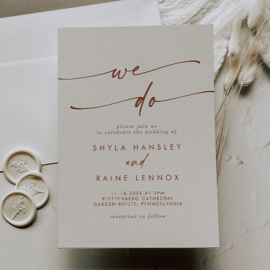 ボホシックボヘミアンクリームウィズ結婚ズ 招待状