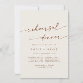 ボホシックボヘミアンクリームズリハ結婚ーサルディナー 招待状 (正面)