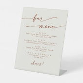 ボホシックボヘミアンクリームズ結婚バー 台座サイン (正面)