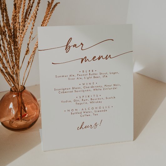 ボホシックボヘミアンクリームズ結婚バー 台座サイン