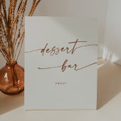 ボホシックボヘミアンクリームデザート結婚バー 台座サイン