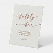 ボホシックボヘミアンクリームバブリー結婚バー 台座サイン (正面)