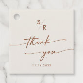 ボホシックボヘミアンクリームモノグラムサンキュー フェイバータグ (正面)