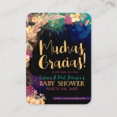 ボホシックボヘミアンフローラフェザーありがとう 名刺 (正面)