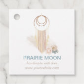 ボホシックマクラメ水彩壁つるのラベル フェイバータグ (正面)