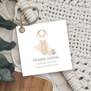 ボホシックマクラメ水彩壁つるのラベル フェイバータグ