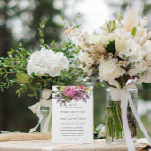 ボホシックマゼンタピンクパープルメイヴフローラ結婚ズ 招待状